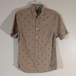 Counter Intelligence men's gray and lobster shirt size small